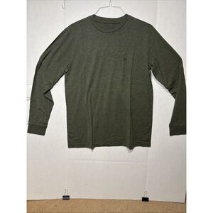 Duck Camp Bamboo Long Sleeve T Shirt Green Size-M